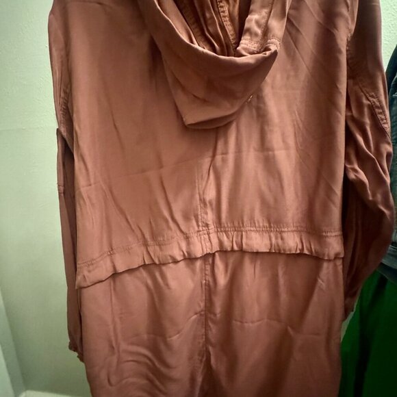 🌸 Express Hooded Utility Jacket | Size L | NWT | Dusty Rose - Picture 3 of 7